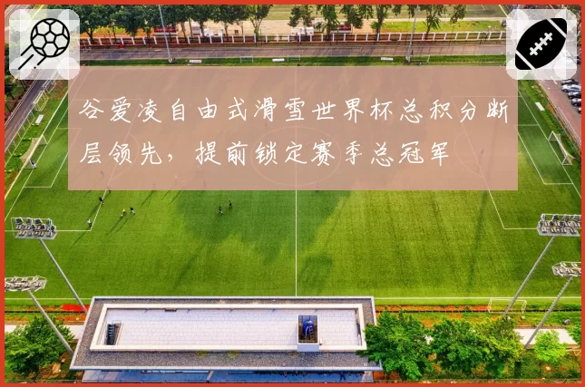 谷爱凌自由式滑雪世界杯总积分断层领先,提前锁定赛季总冠军